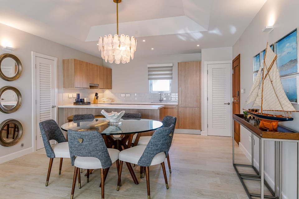 Dining and kitchen