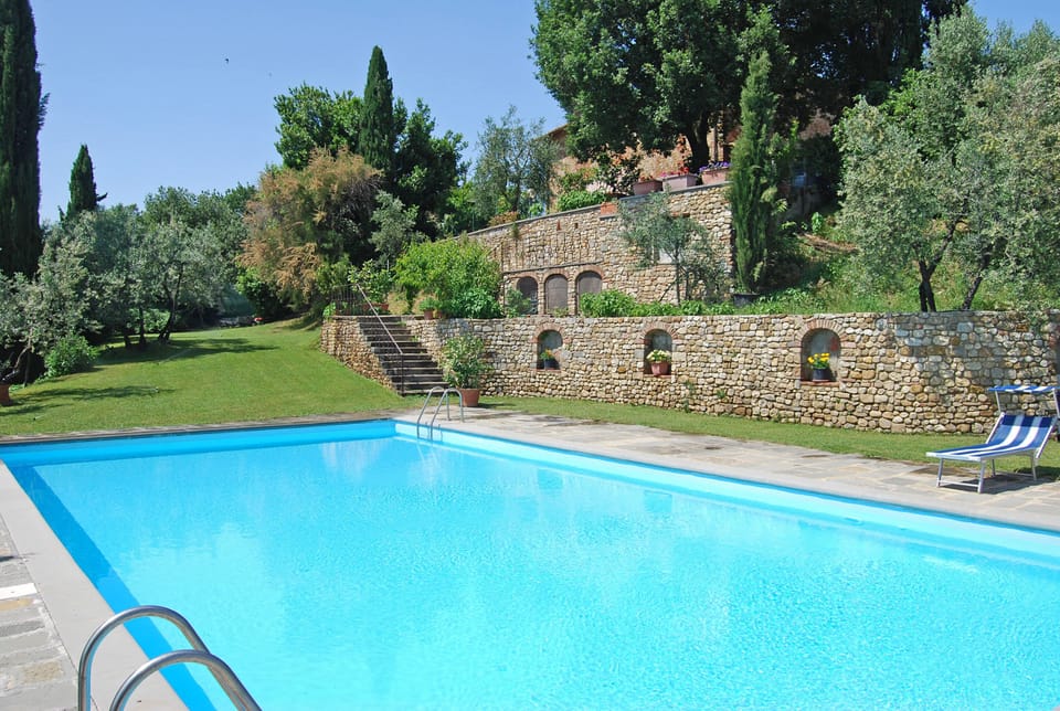 The pool at Villa Carmignani