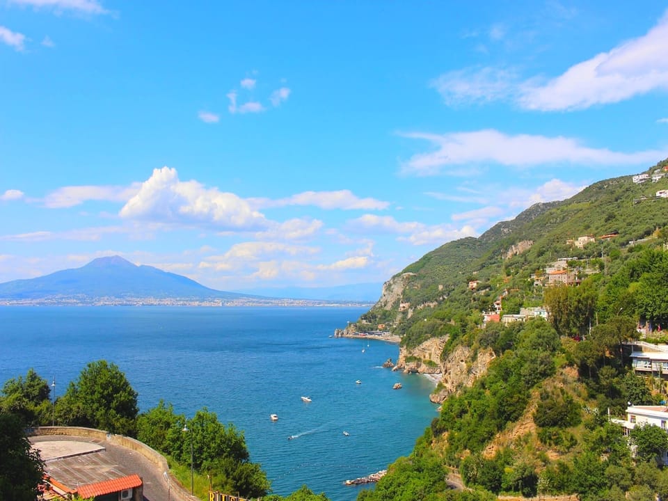 View from Vico Equense's centre (just 100 metres from Casa Micla).