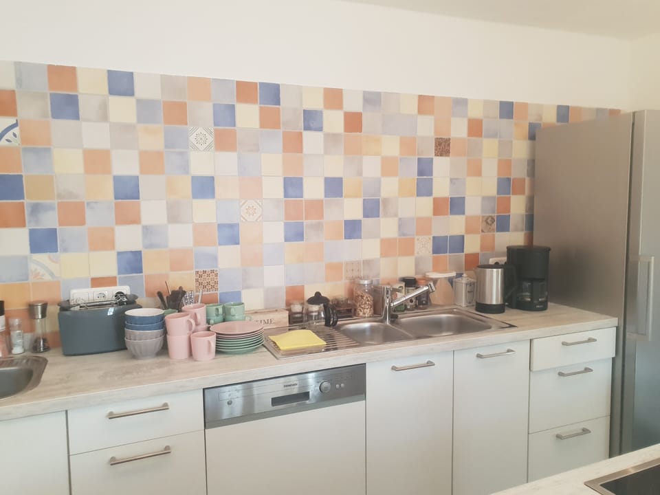 Fridge, microwave, dishwasher, espresso maker