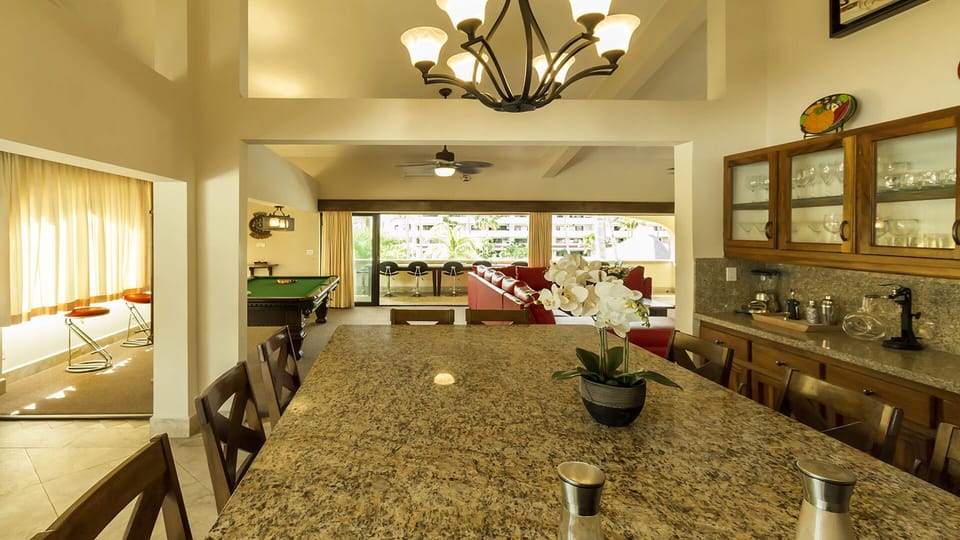 Granite Island in the kitchen area