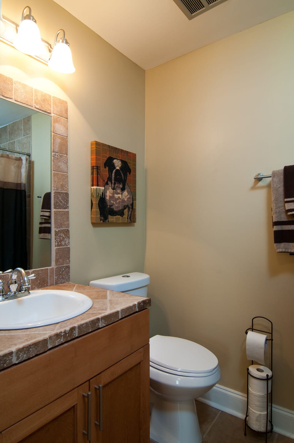 Tile Master Bath, tub/shower, new toilet