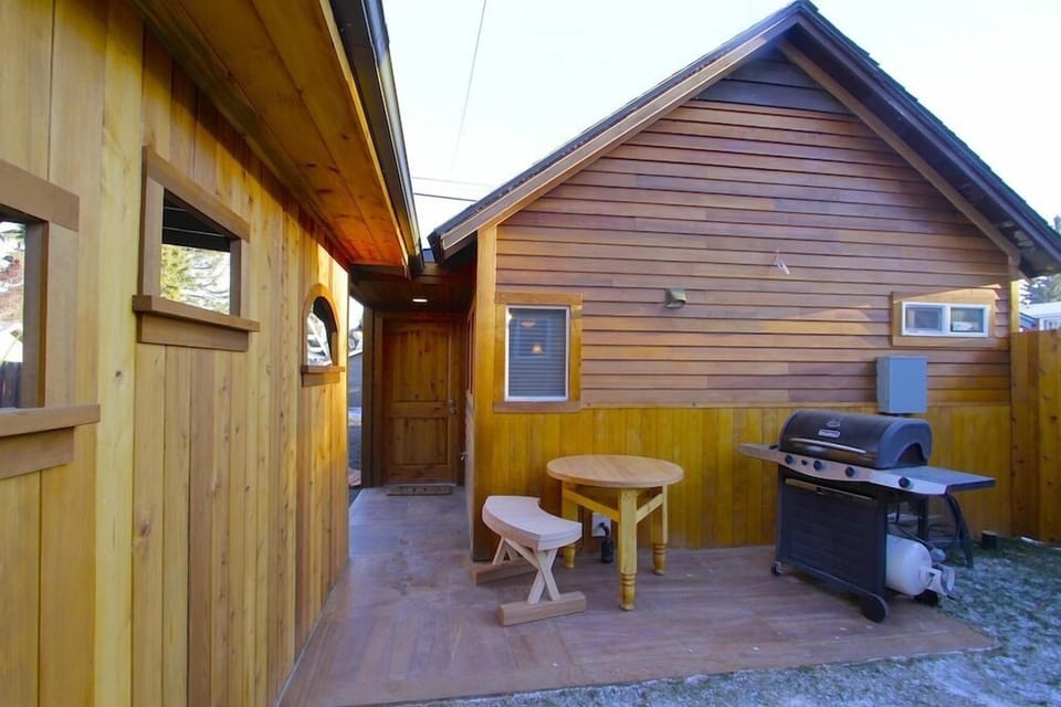 backside patio coffee spot and bbq