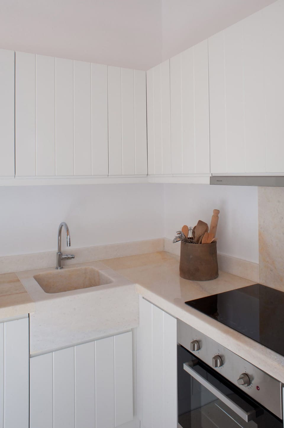 The marble worktop