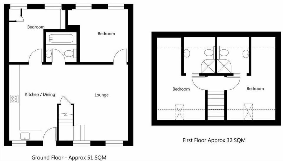 Apartment, 4 Bedrooms (No 2 Split Level ) | Floor plan