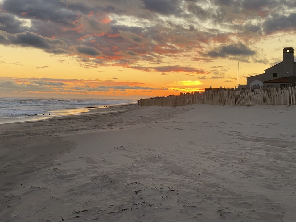Beach at sunset