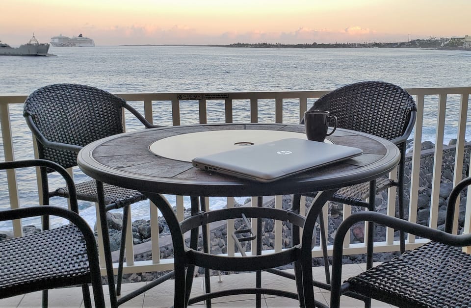 The is my special place to be. coffee in the AM, or a glass of vino with friends