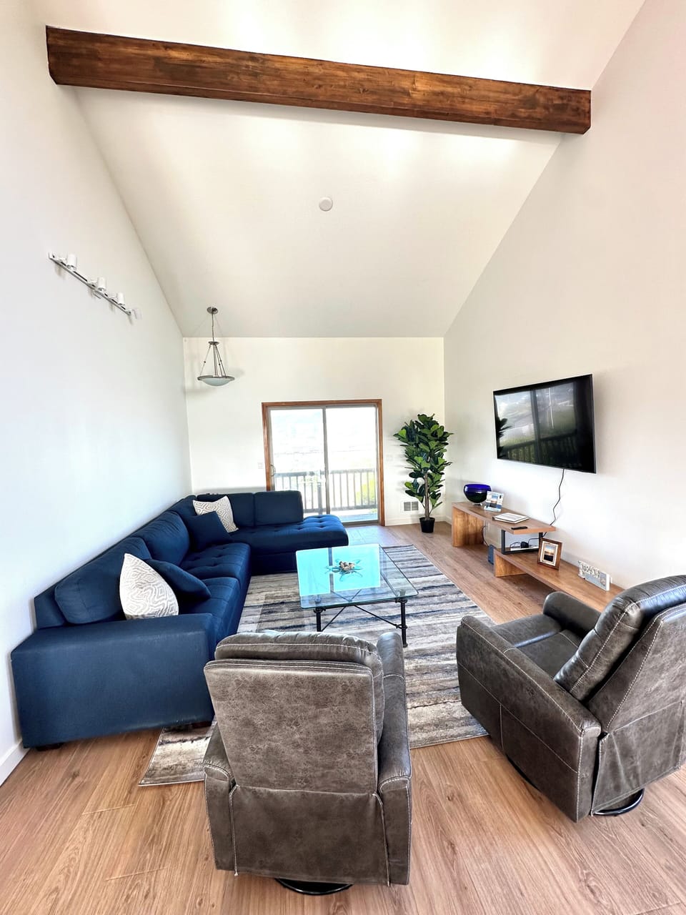 Living Room with 65” Smart TV
