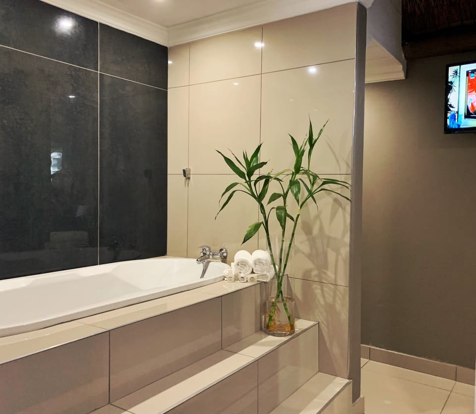 Deluxe Suite | Bathroom | Free toiletries, hair dryer, towels