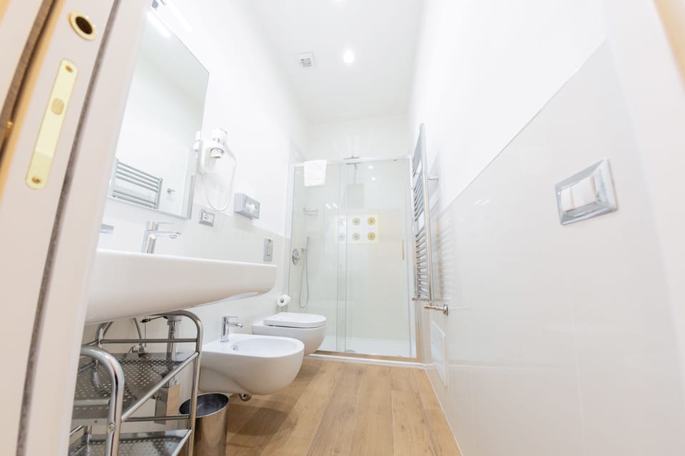 Standard Double Room | Bathroom | Shower, free toiletries, hair dryer, bidet