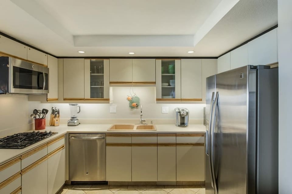 Fully stocked kitchen with everything you need for home-cooked meals