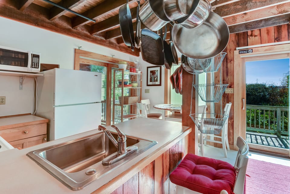 Relax with morning coffee in the Eat-in Kitchen, or sink into an Adirondack on the Deck.