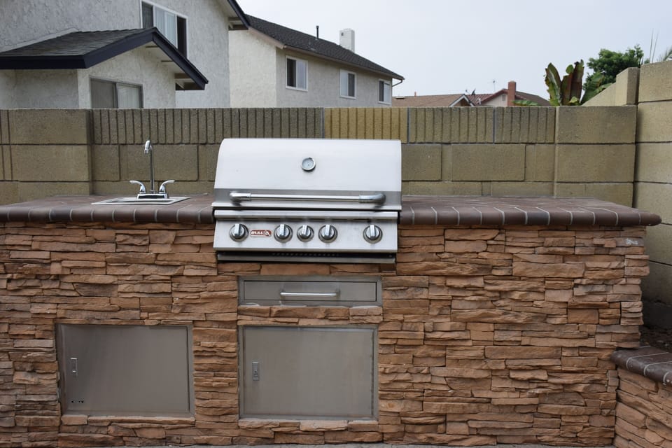 Built-in BBQ