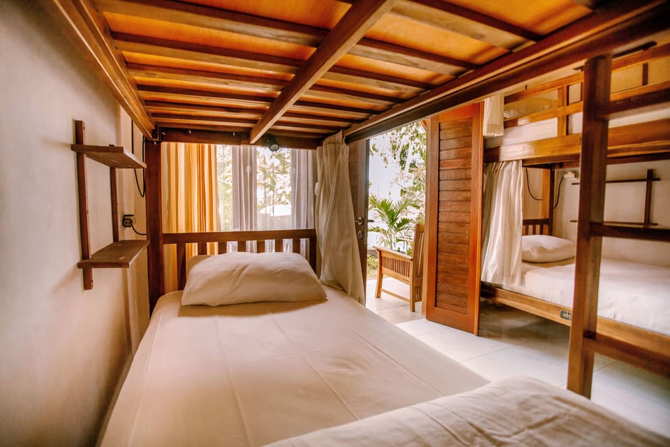 Deluxe Shared Dormitory, Mixed Dorm, Garden Area | Individually furnished, free WiFi, bed sheets