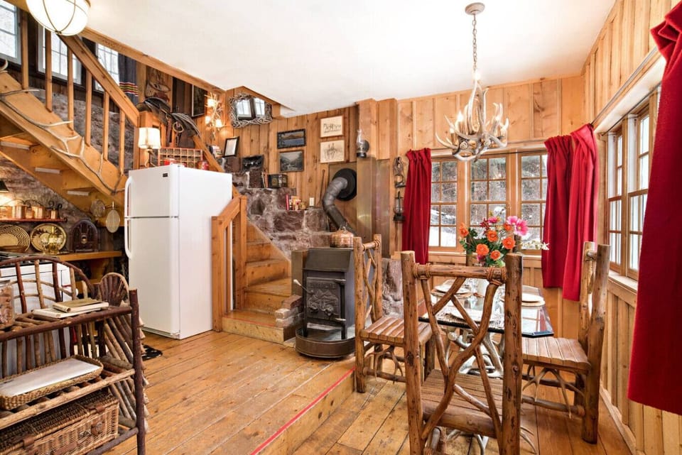 View of dining dining room and kitchen