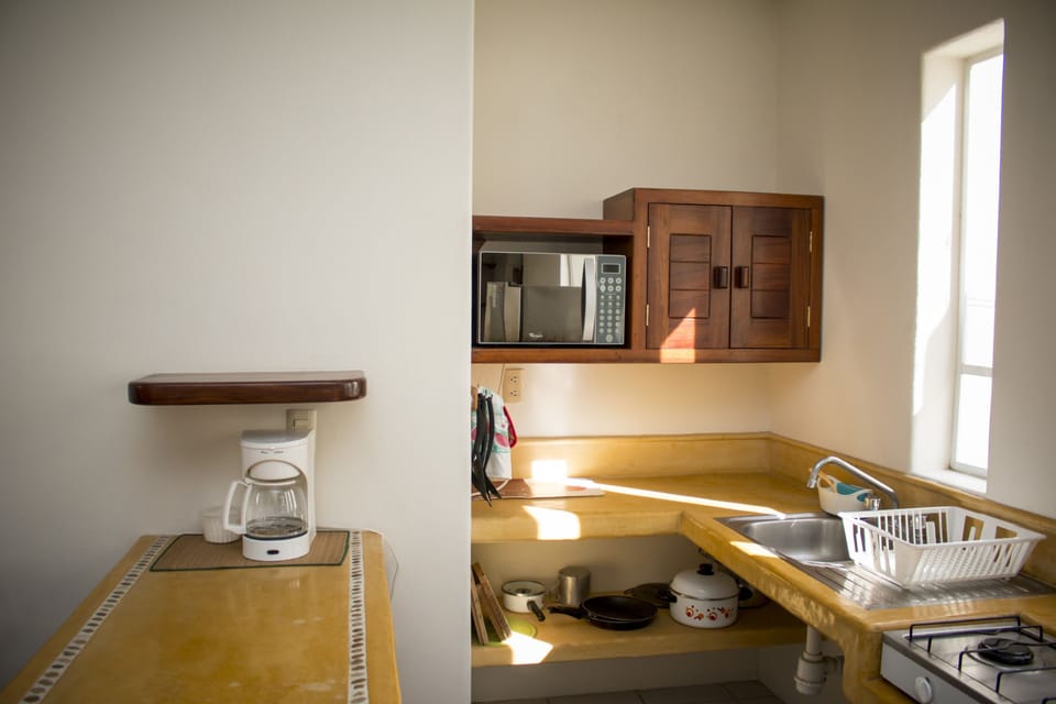 Villa Mar y Villa Arena | Private kitchen | Fridge, microwave, stovetop, coffee/tea maker