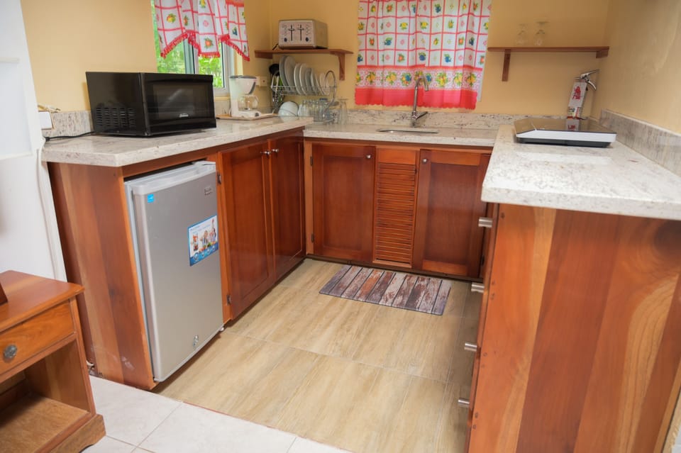 Kitchenette | Blackout drapes, iron/ironing board (on request), WiFi (free)