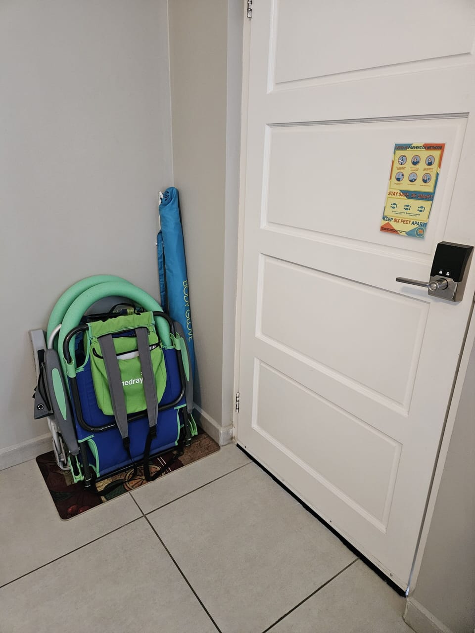 Included beach chairs
