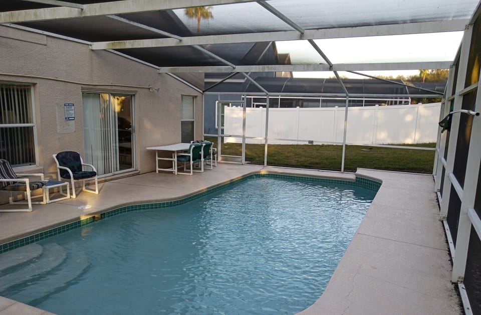 Our pool deck is equipped with pool furniture for your comfort!