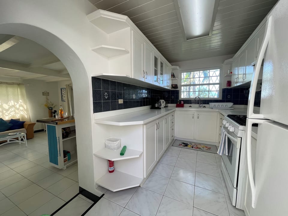 Kitchen accessed from the living room.