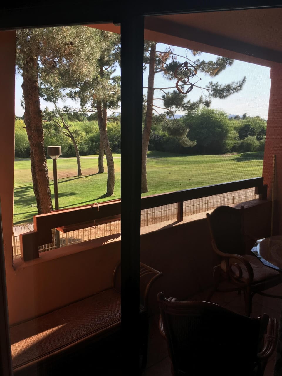 View from master sliding doors.