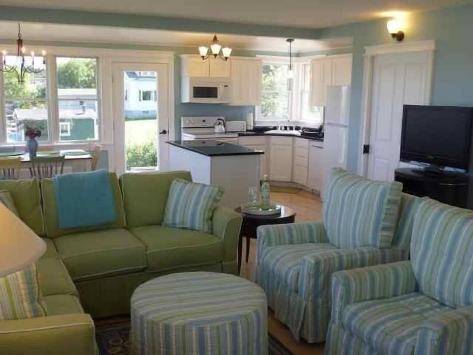 Downstairs facing South West, Open Floorplan