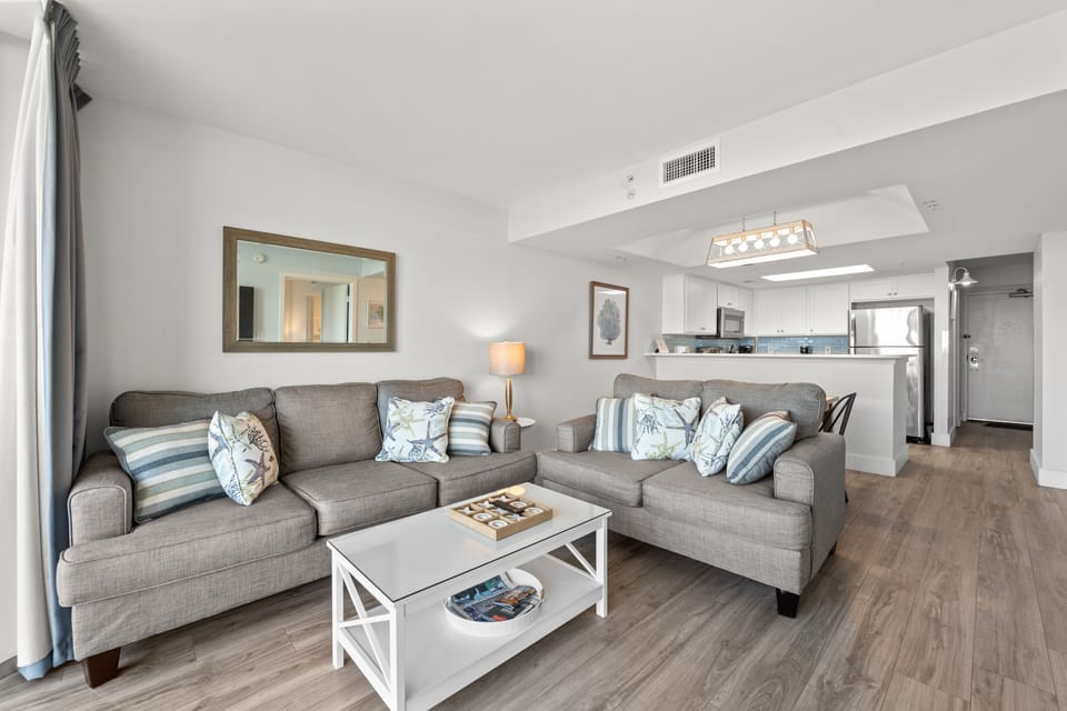 Living Room with Queen Sleeper Sofa