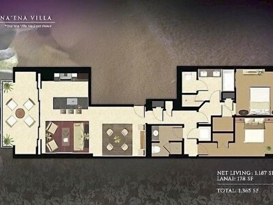 Open Floor Plan, 2nd bedroom has two twins that can be converted to a king