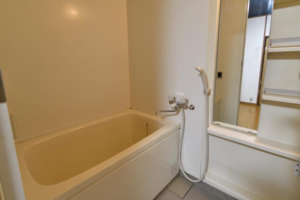 Separate tub and shower, deep soaking tub, free toiletries, hair dryer