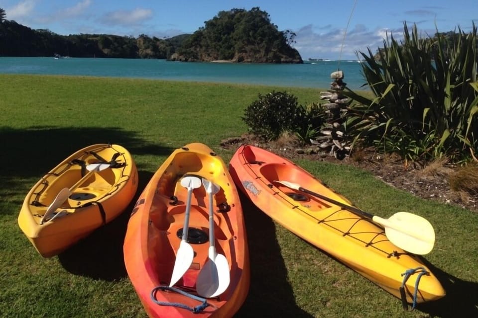 Kayaks for your use. One double and two singles.