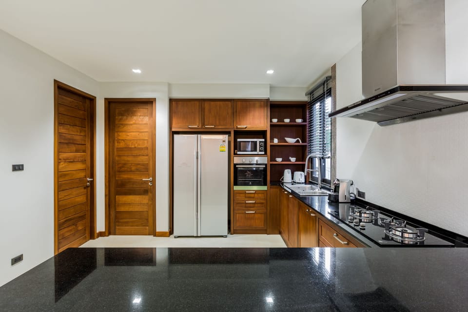 4-Bedroom Villa with Private Pool | Private kitchen | Full-size fridge, microwave, oven, stovetop
