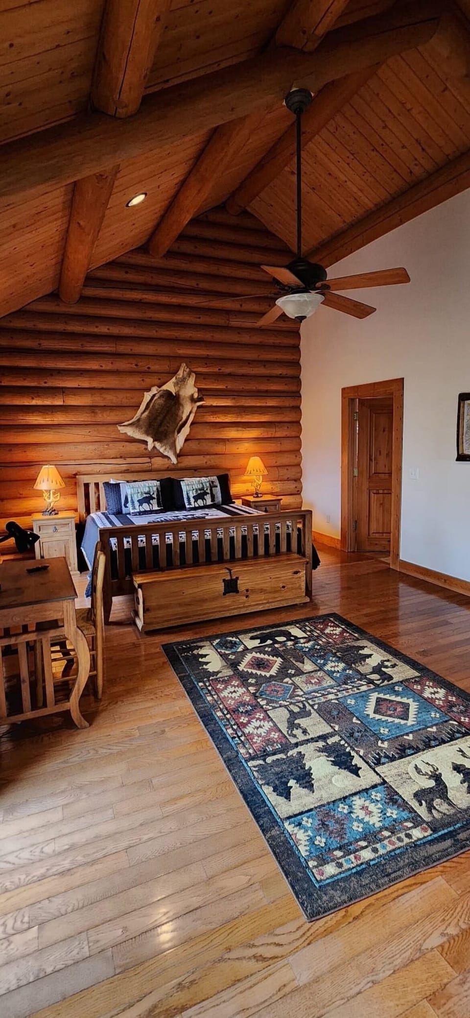 Master bedroom the door on the right is to your private master bathroom 