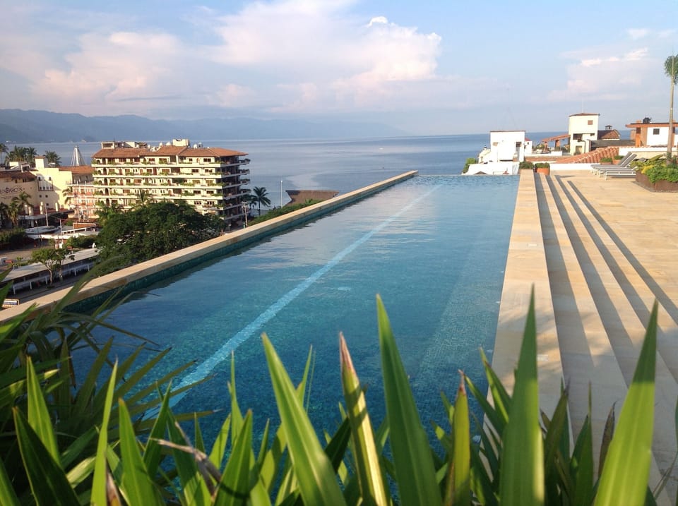 Infinity pool with ocean view
