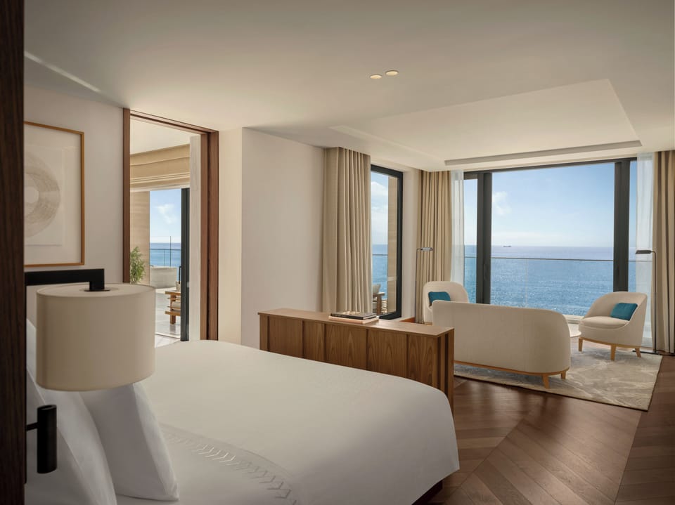 Suite, 2 Bedrooms, Private Pool, Sea View | Minibar, in-room safe, blackout drapes, soundproofing