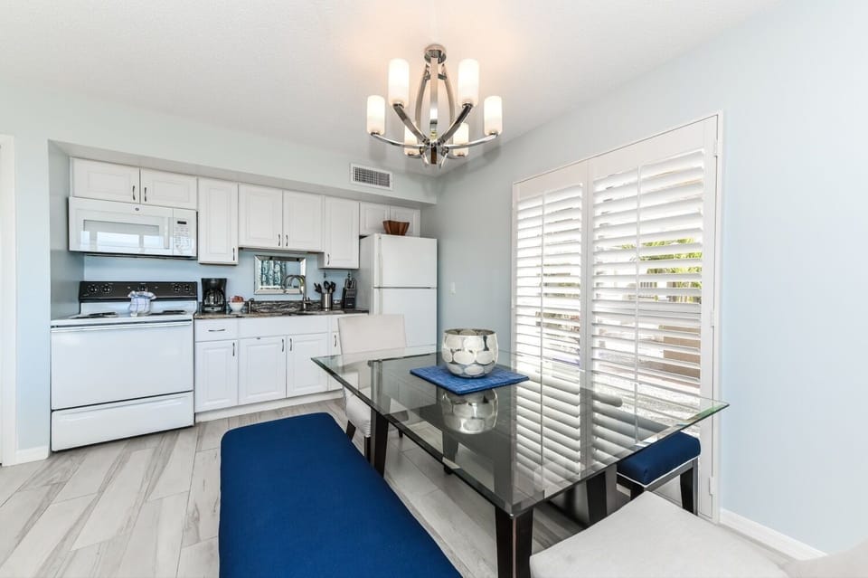 Dining and kitchen area.