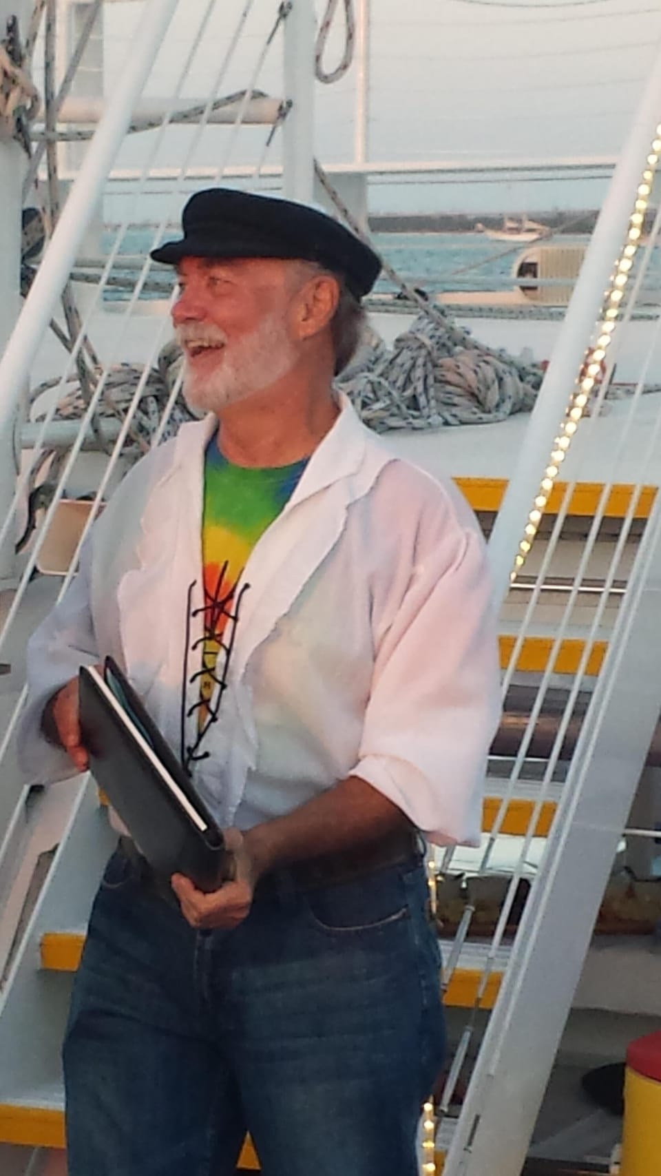 Capt John Performing a Wedding on a sailboat 
