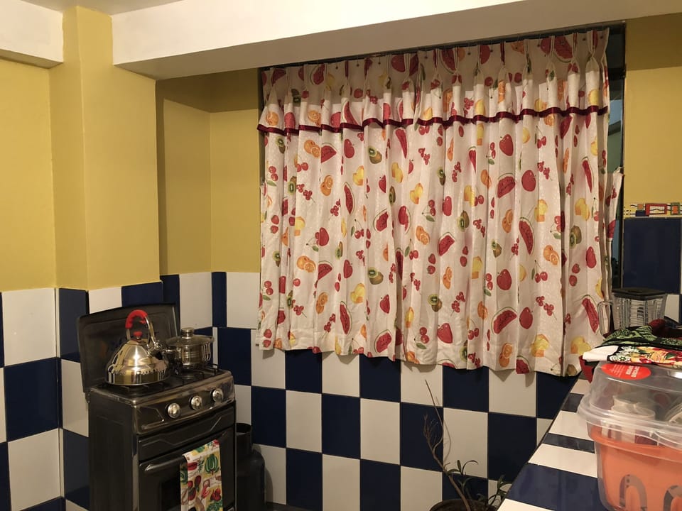 City Apartment, 3 Bedrooms, City View | Private kitchen | Fridge, microwave, oven, stovetop