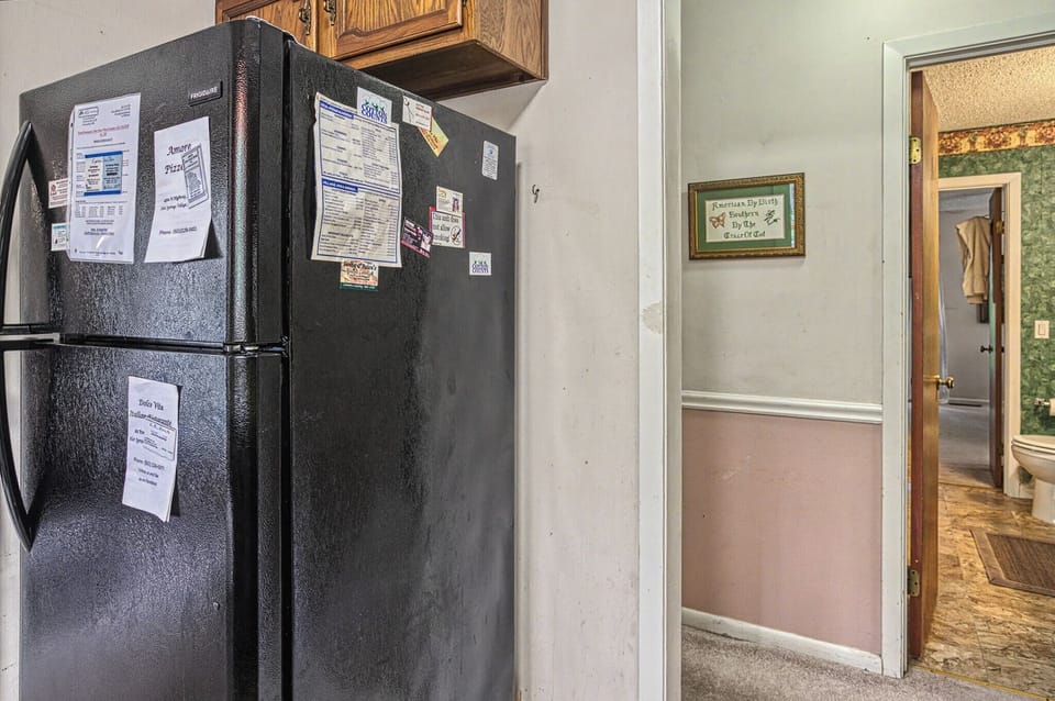 Your rental includes a full-size refrigerator with plenty of storage, perfect for keeping your favorite snacks and drinks fresh throughout your stay.
