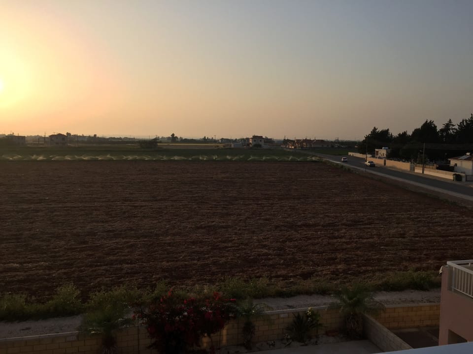 Sunset view from balcony 