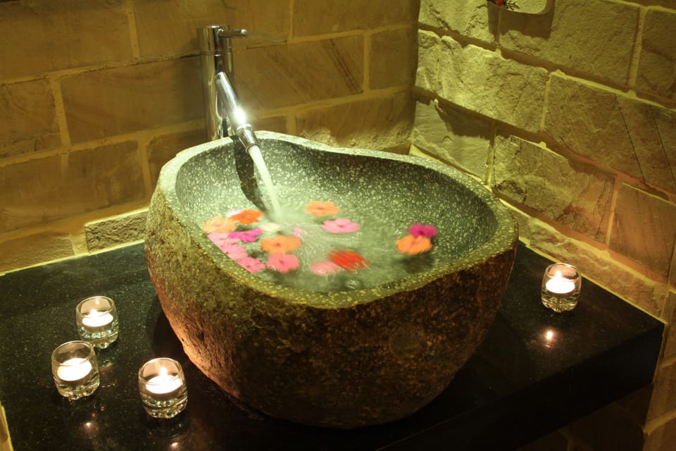 Superior Double Room, Non Smoking | Bathroom | Combined shower/tub, deep soaking tub, slippers, towels