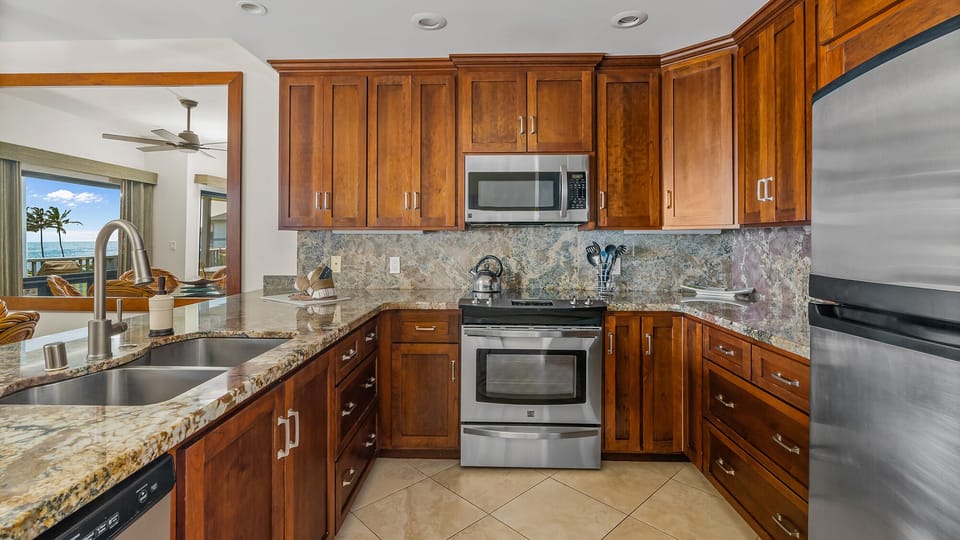 Poipu Sands at Poipu Kai Resort #324 - Fully Equipped Kitchen - Parrish Kauai