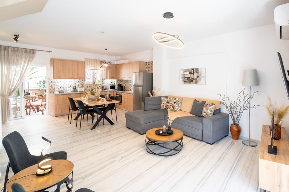 Living Room, Ilias House, Seaside House