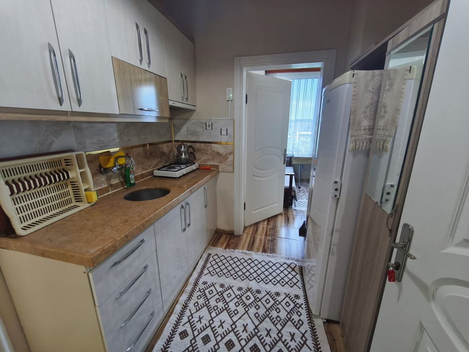 Deluxe Suite, Sea View | Private kitchen | Coffee/tea maker, full-size fridge, oven, stovetop