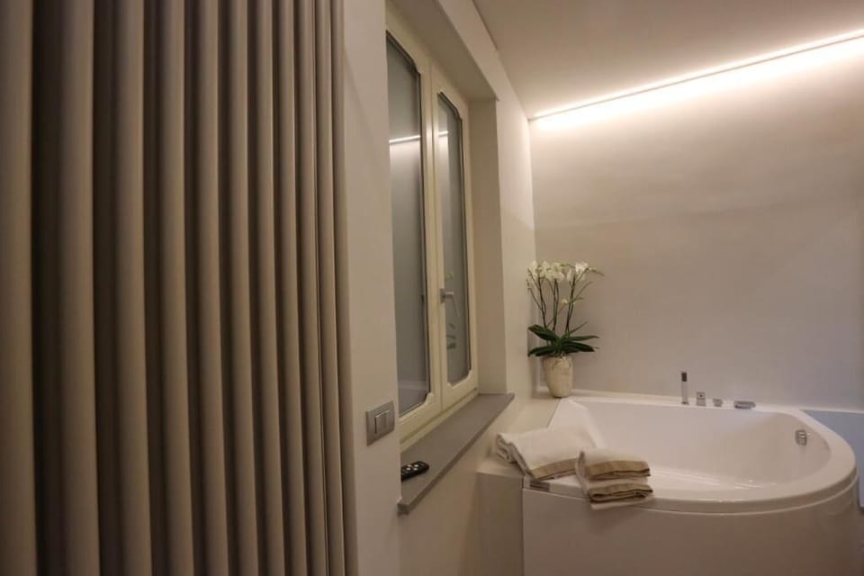 Shower, free toiletries, hair dryer, slippers