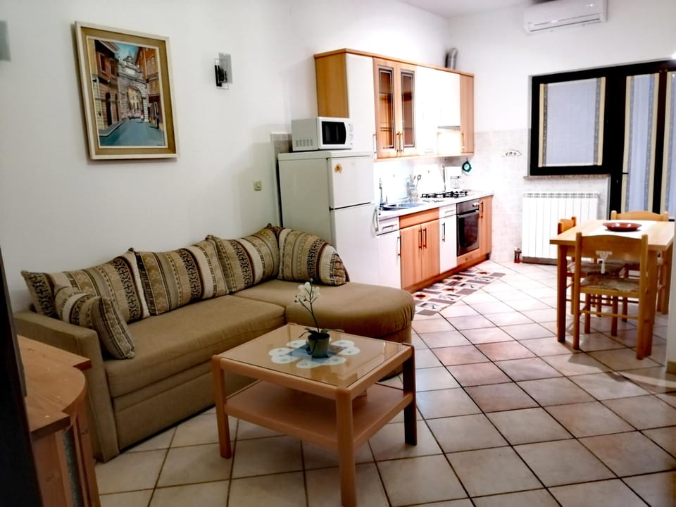 Apartment, 1 Bedroom, Non Smoking, Terrace | Living area | 70-cm flat-screen TV with satellite channels, TV