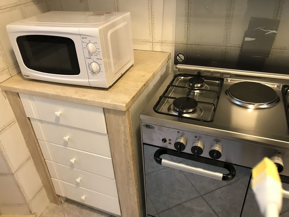 Family Apartment, 4 Bedrooms, Kitchen, City View | Microwave