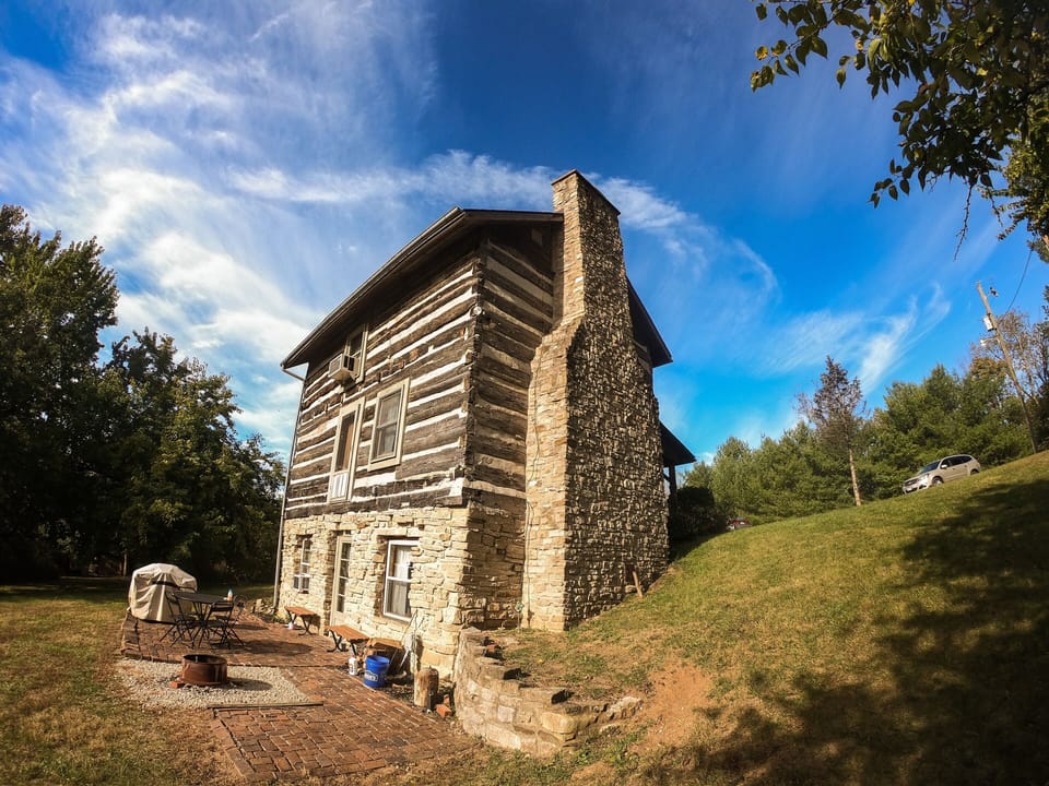 side and back of the cabin
