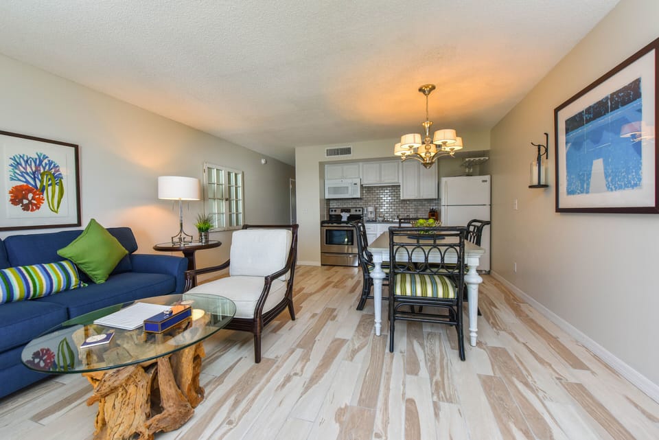 View of the open concept living space