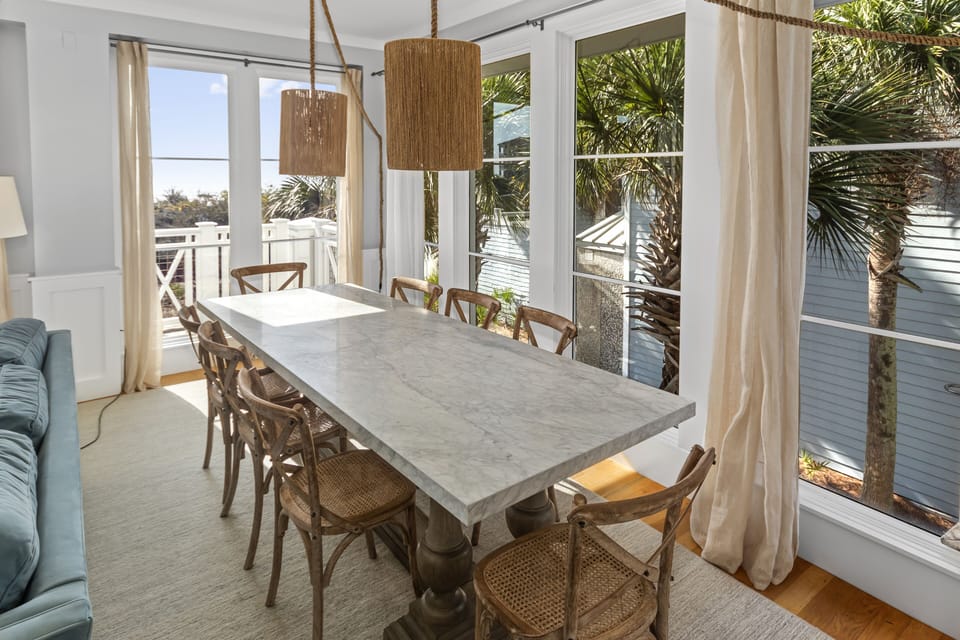 Open Concept Dining Area with Seating for 8