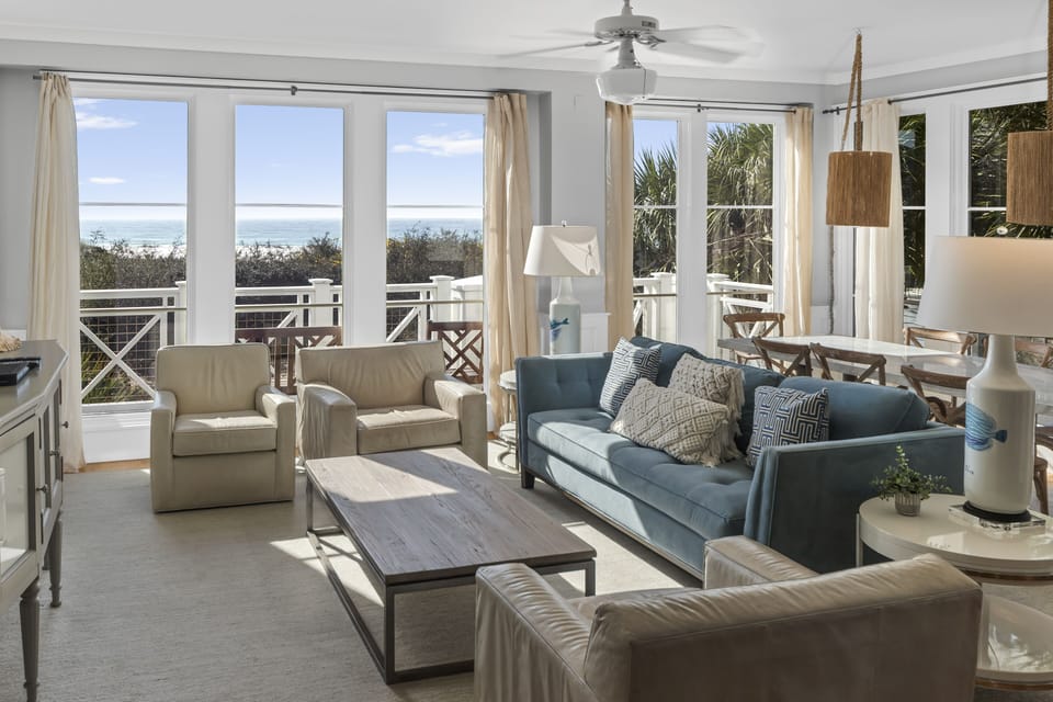 Living Room Space with Dune and Gulf Views